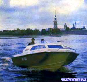 The project of the pleasure and tourist cabin motor boat Rainbow-51