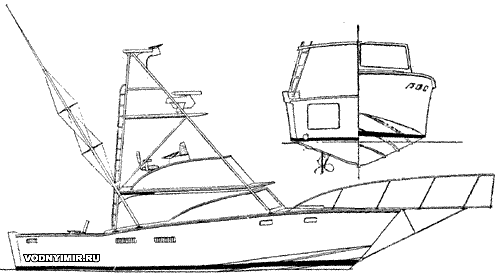 Eleven-meter fishing boat of the company Broadbill